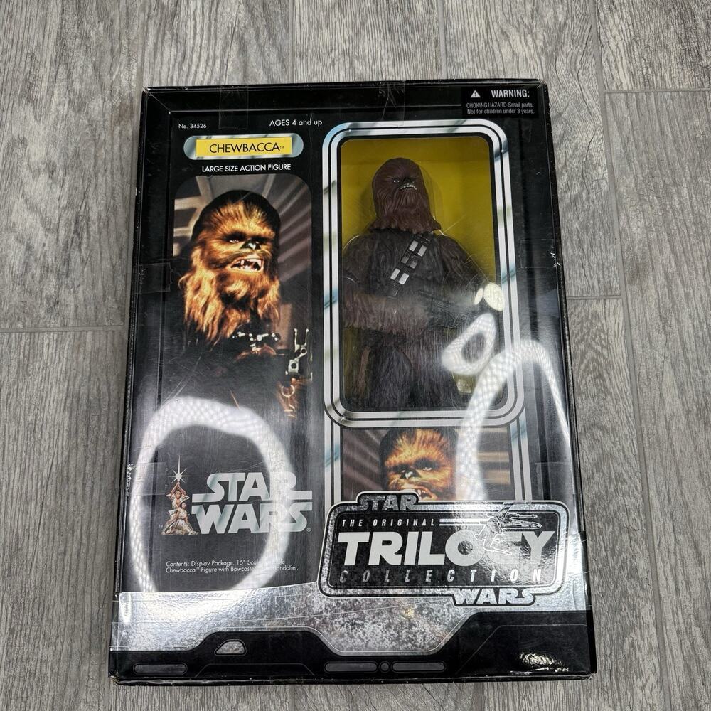 2004 Chewbacca 15" Rare Action Figure from STAR WARS Original TRILOGY Collection